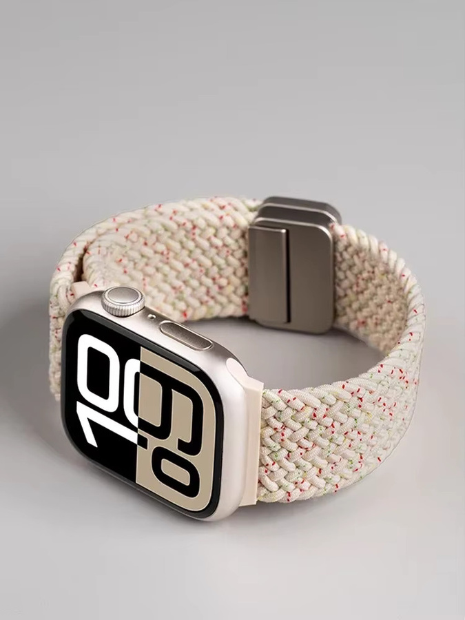 NEY Uhrenarmband, magnetisch geflochten, Textil/NATO, Edelstahl, Unisex - Bild 3