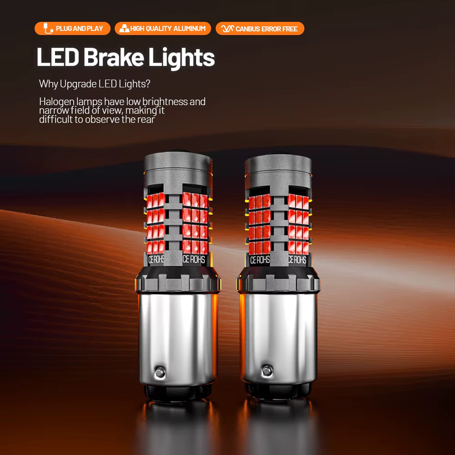 2 Stück LED Bremslicht Lampen P21/5W 1157 BAY15D Canbus für Renault Grand Scenic Laguna Sport Logan Master Megane Twingo - Bild 2