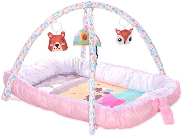 Lorelli Spielbogen Krabbeldecke Nest 2 in 1, rosa - Bild 1