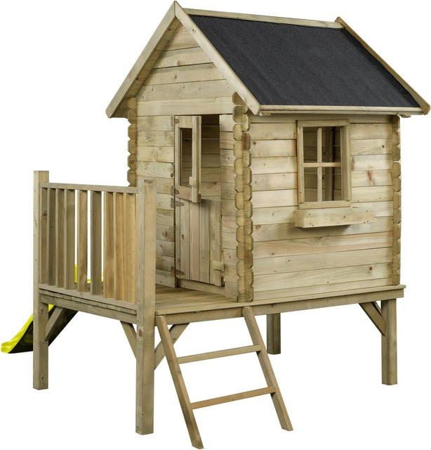 SwingKing Spielhaus Camilla mit Rutsche in Gelb, B/T/H: 177 x 184 x 210 cm - Bild 1