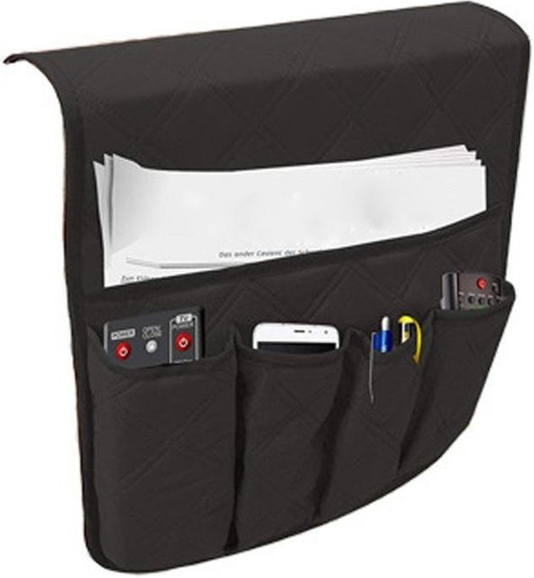 Wasserdichter Fernbedienungshalter aus Stoff für Sofa, Stuhl und Sessel von HaiKouLiJinHaiKeJiYouXianGongSi in Schwarz - Bild 1