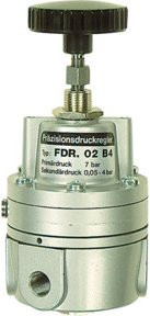 Riegler Präzisionsdruckregler ohne Manometer in Silber, Anschluss G 1/4, Regelbereich 0,05 - 4 bar - Bild 1