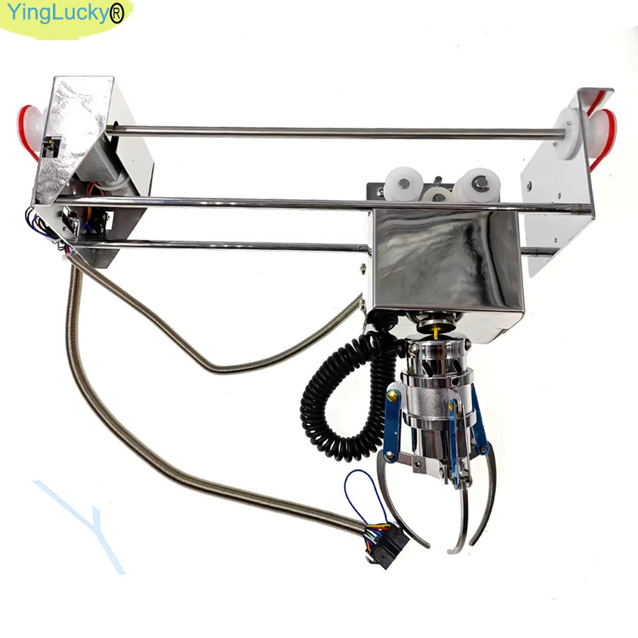 YingLucky Mini-Greifautomaten-Bausatz, Gantry-Spielzeugkran, DIY-Kit mit LCD-Spielbrett, 24V-Stromversorgung, LED-Joystick-Sensor, Münzprüfer - Bild 3