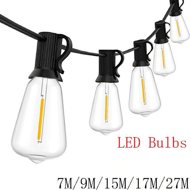 Topdii LED Globe String Fairy Lights ST38, dimmbare transparente Kugellampen für Outdoor und Party - Bild 1