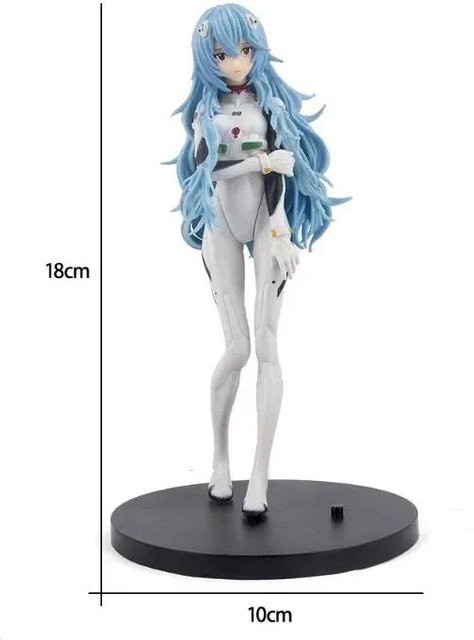 Fashnics Neon Genesis Evangelion Rei Ayanami Action Figur, 18cm, Grau - Bild 1