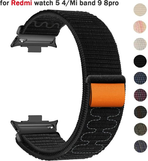 CHIICSMART Uhrenarmband Nylon, Schwarz, Unisex - Bild 1