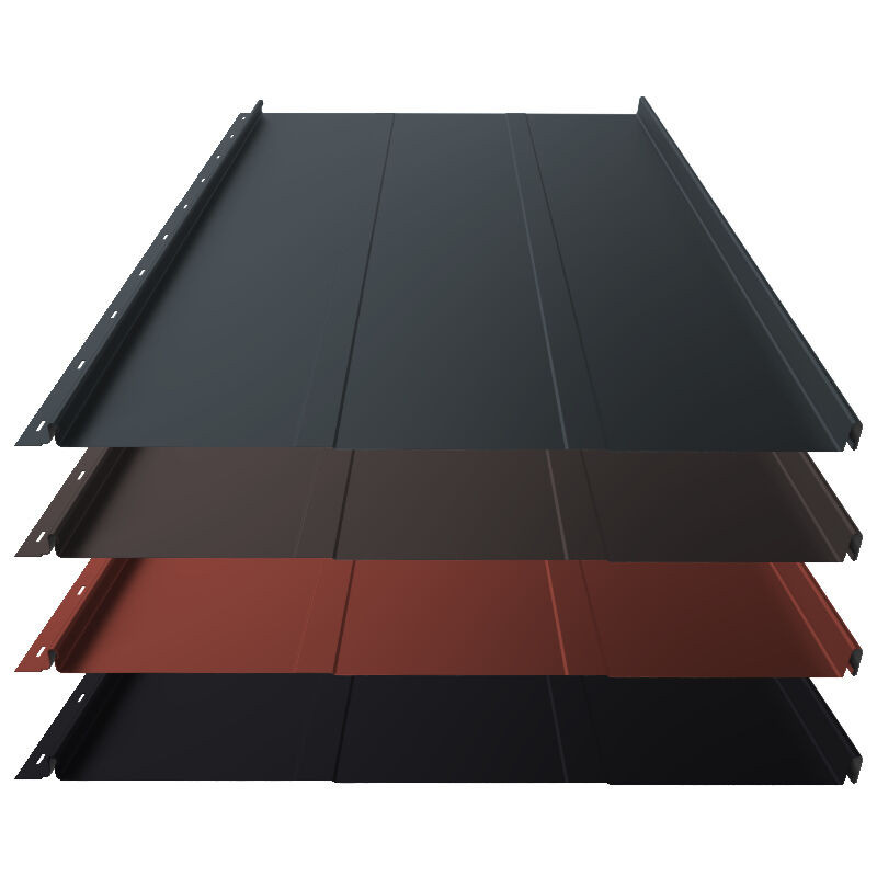 Stehfalz Panel Retro 25 von Blachotrapez GmbH für Dach und Wand aus Stahl in Mehrfarben, Breite: 55,4 cm - Bild 1