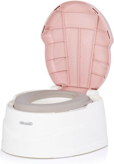 Chipolino 2 in 1 Töpfchen und Hocker mit Innenbehälter und Spritzschutz in Pink - Bild 1