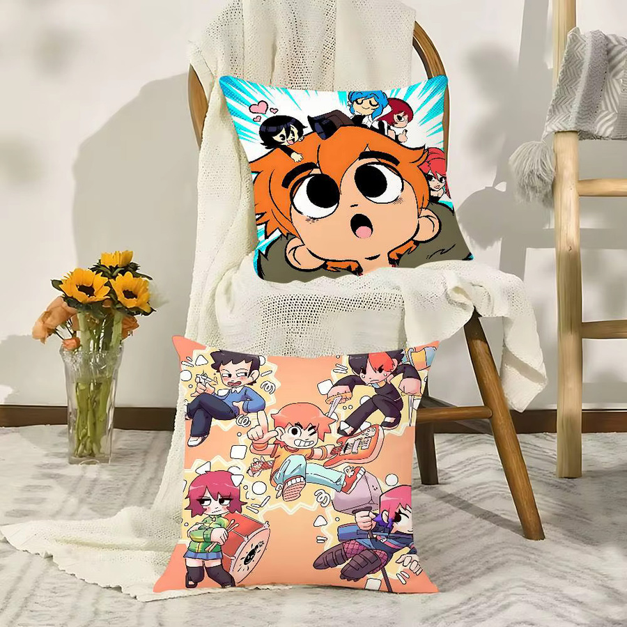 52TOYS Scott Pilgrim Vs The World Kissenbezug aus Polyester mit Reißverschluss, Mehrfarbig, B/T/H: 40 x 40 x 40 cm - Bild 4