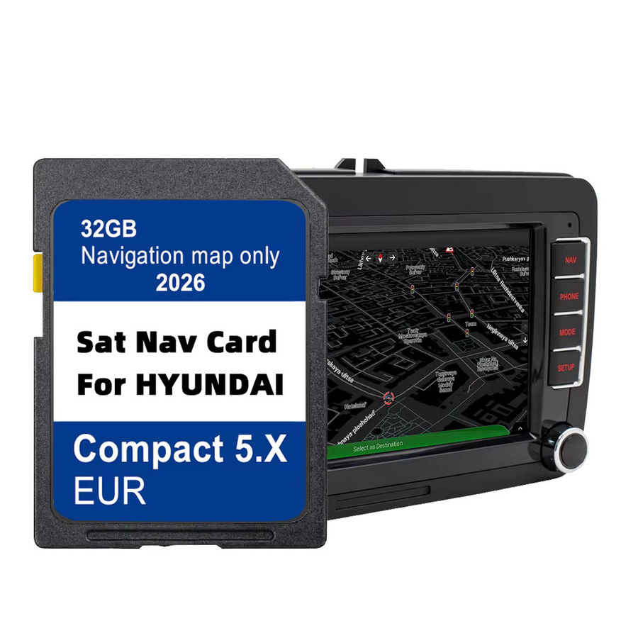 Navinesa SD-Karte GEN5 Navigation Europa Türkei für Hyundai i10 i20 i30 i40 Kona Santa Tucson 32 GB 2024 Update - Bild 1