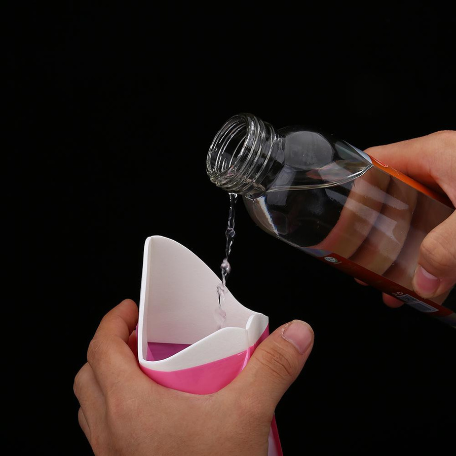Meterk 4er Set Tragbare Einweg-Reise-Notfall-Urintüte Mini-Toilette in Pink - Bild 2