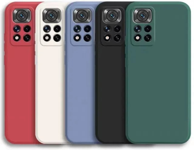 Weiche Silikon-Schutzhülle für Xiaomi Redmi Note 11 4G, Redmi Note 12 Pro 4G und Redmi Note 14 Pro in Blau - Bild 1