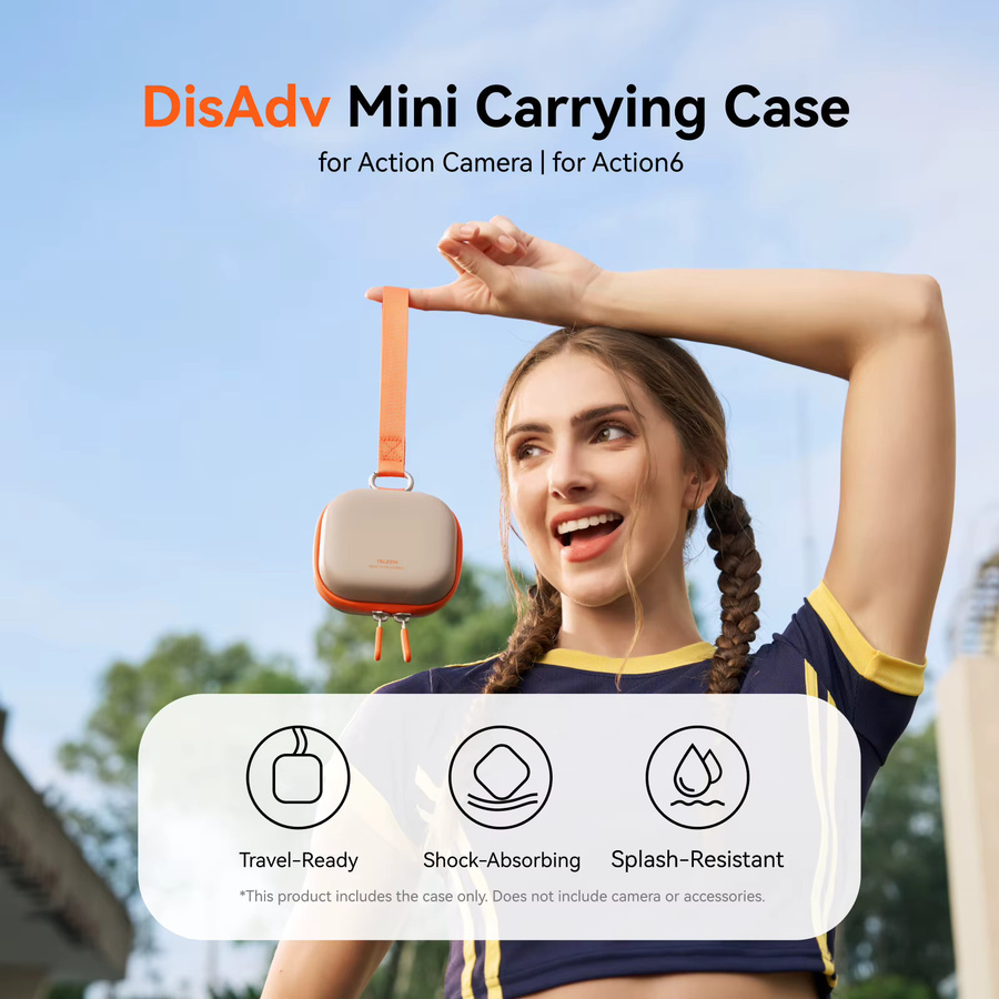 TELESIN DisAdv Mini-Schutztasche als halboffene Tragetasche für DJI OSMO Action 6, 5pro, 4, 3, GoPro Hero und Insta360 - Bild 2