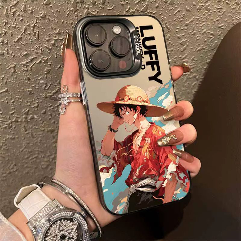 Bunte Anime Handyhülle im Luffy und Zoro Design für Apple iPhone 12 bis iPhone 17 Air/Pro/Max/Plus/mini - Bild 1