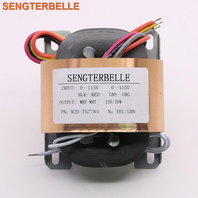 SENGTERBELLE R-Core Transformator 30W 30VA für lineare Stromversorgung und Audio, Ausgang 5V 9V 12V 15V 19V 24V 26V - Bild 1