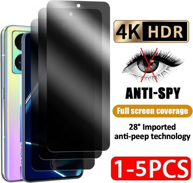 Sichtschutz Panzerglas aus gehärtetem Glas für Xiaomi Redmi 7, Y3 9a, 9c NFC, 9i, 9at A1 Plus und Note 7 Pro - Bild 1