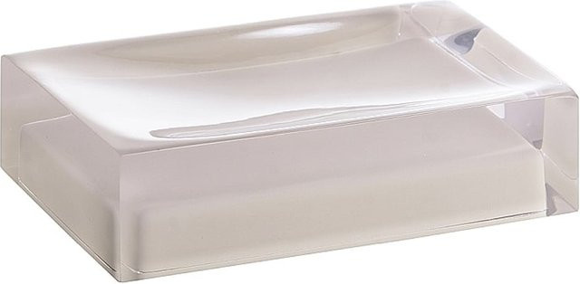 Brillantbad BISTA Seifenablage aus Polyresin in Beige, freistehend für Bad und Küche, B/T/H: 11,0 x 3,0 x 7,0 cm - Bild 1