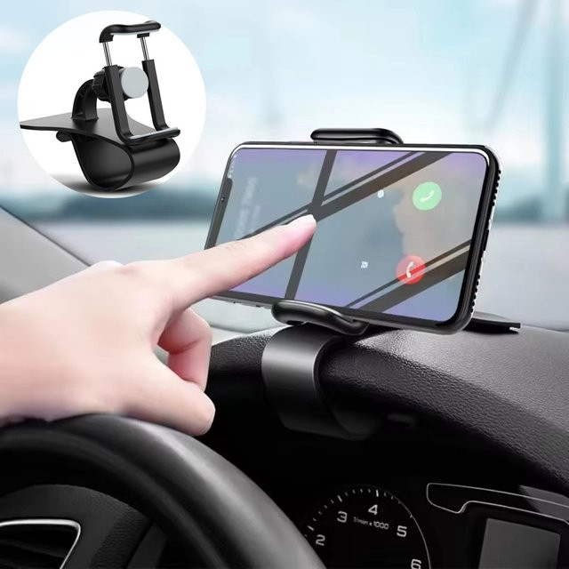 Mrgabwte Handyhalterung für das Armaturenbrett in Schwarz mit 360-Grad-Drehung für Smartphones und iPhone - Bild 1