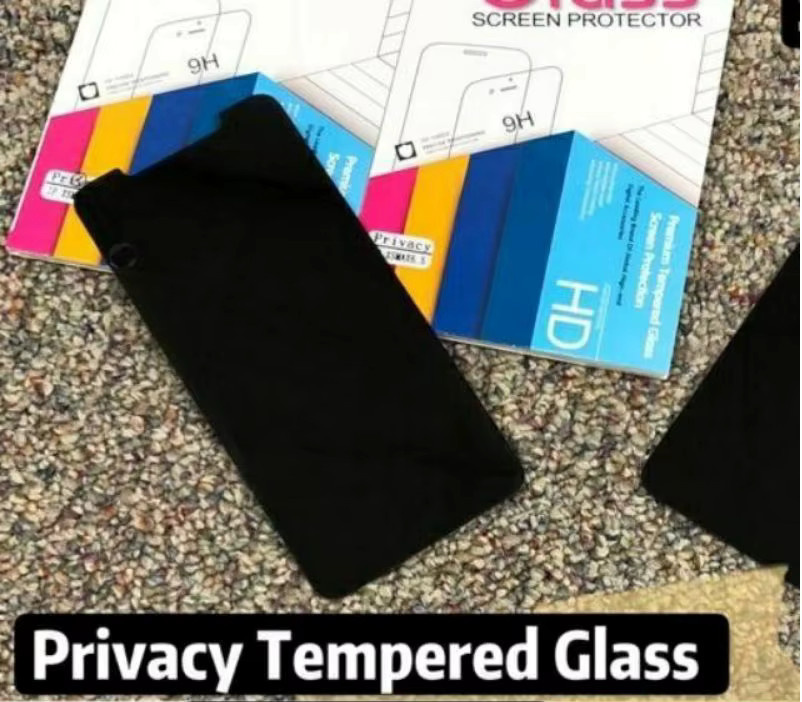 Xiaomi Anti-Spion Sichtschutzfolie aus gehärtetem Glas für Poco C3 C51 A1 A2 Plus Redmi 9A 9C NFC 9i 9AT in Schwarz - Bild 3