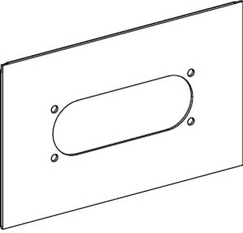 Schneider Electric KSA400ABZFL21 Flanschplatte für FL21 Zugentlastungen passend für KSA400AB4 Kleinverteiler - Bild 1