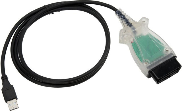 Koogeelife OBD2 USB Diagnosekabel für Ford in Schwarz mit CD - Bild 1