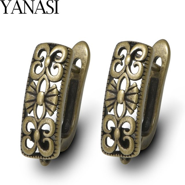 YANASI Ohrringhaken, 18K vergoldet, Messing, Damen - Bild 1