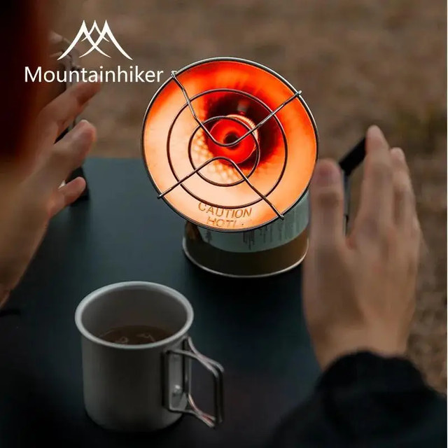 MOUNTAINHIKER Tragbare Camping-Heizung für Outdoor und Winterangeln aus Metall - Bild 1