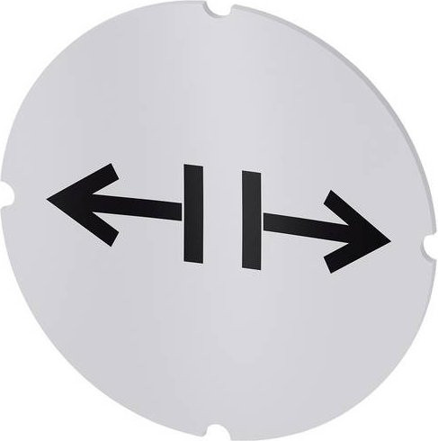 Siemens 3SU1900-0AB71-0RG0 Einlegeschild aus Kunststoff in Schwarz und Weiß, 10 Stück - Bild 1