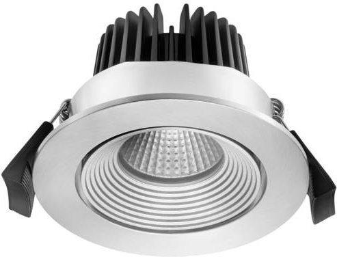Opple LED Einbau- und Aufbaustrahler Silber mit 5W Warmweiß IP44 - Bild 1