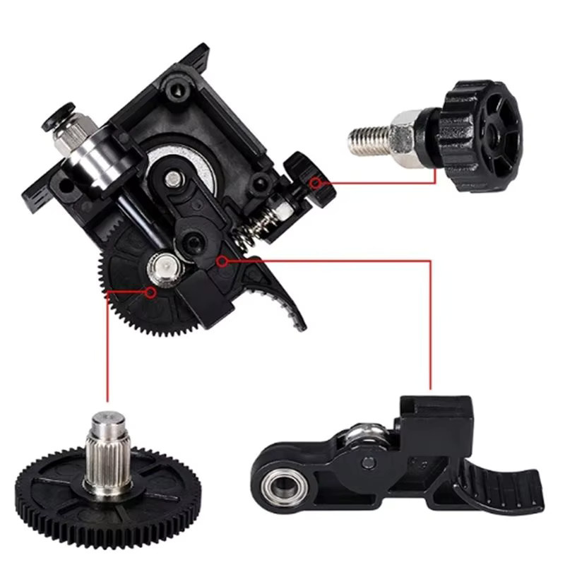 FLSUN QQ-S PRO Titan Extruder Direktantrieb mit V6 Hotend und Montagewerkzeug in Schwarz - Bild 2