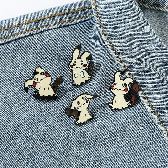 Bandai Mimikyu Emaille-Pins, 4 Stück, Unisex - Bild 1