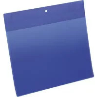 Durable Neodym-Magnettaschen A4 quer, 10 Stück, blau und transparent - Bild 1