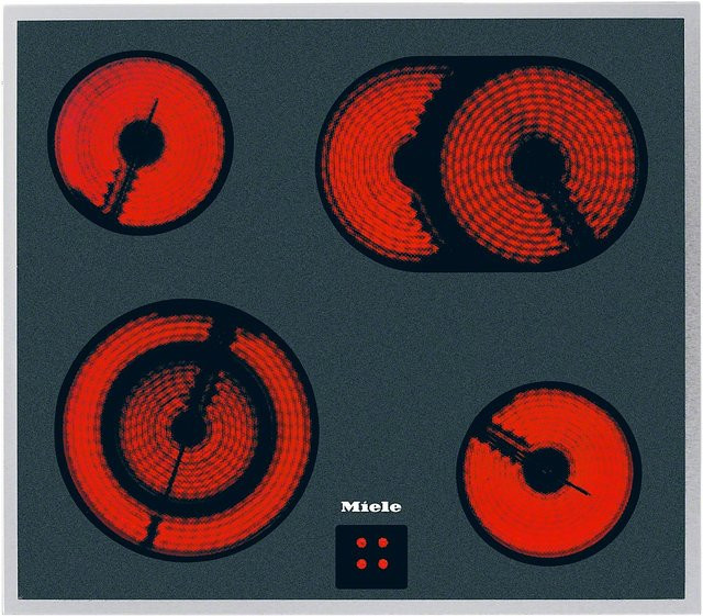 Miele KM 6013 LPT Glaskeramikfeld in Schwarz und Edelstahl - Bild 1