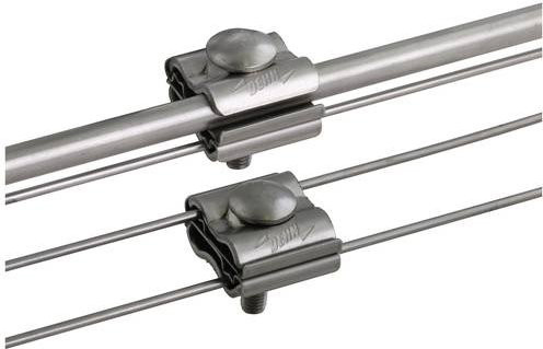 DEHN Montagezubehör UEK 8.10 AQ3/4 M8 aus V4A Edelstahl in Silber - Bild 1