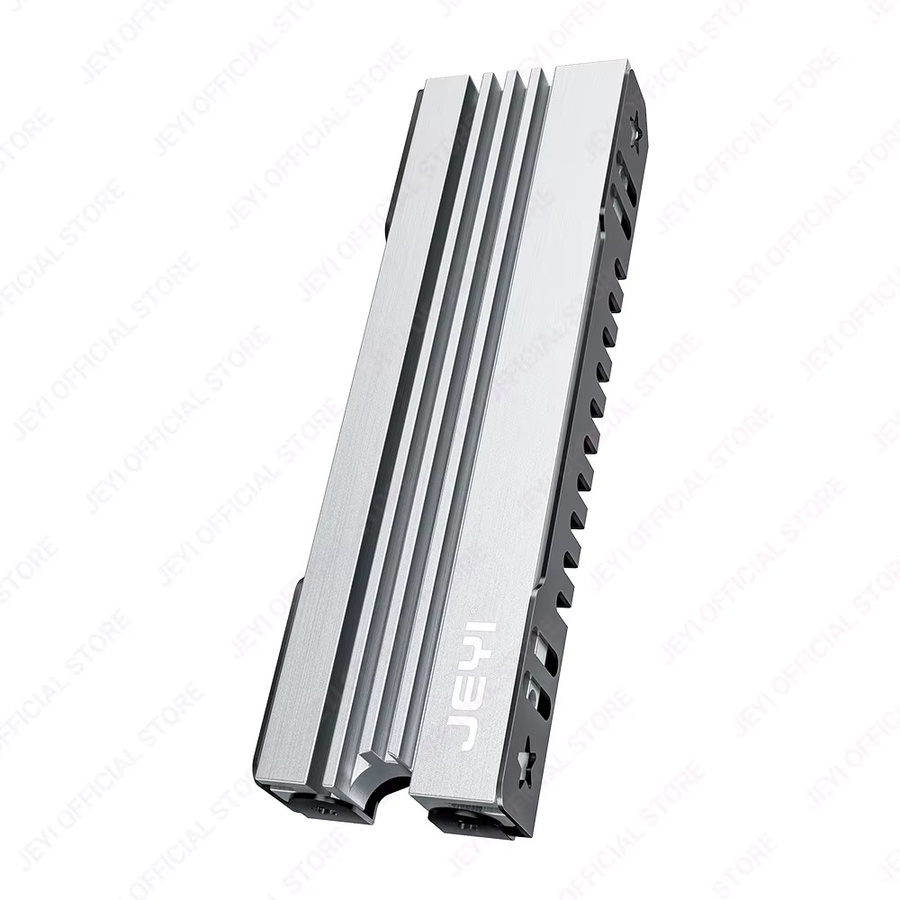 JEYI 2 Stück M.2 NVMe SSD-Kühlkörper aus Aluminium in Silber, ultradünn 6 mm, für PC, PS5 und Laptop - Bild 3
