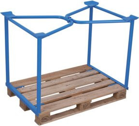 VARIOfit Palettenaufsatz Typ 65 in Blau, B/T/H: 120 x 100 x 80 cm - Bild 1