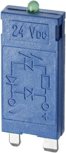 Finder Steckmodul 99.01.3.000.00 mit EMV-Entstörbeschaltung und Freilaufdiode in Blau, passend für Relais 96.74 und 96.72 - Bild 1