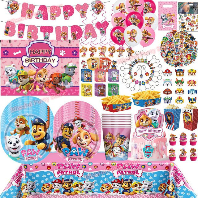 Paw Patrol Geburtstagsparty-Dekorationsset mit Skye in Multicolor von TAKARA TOMY - Bild 1