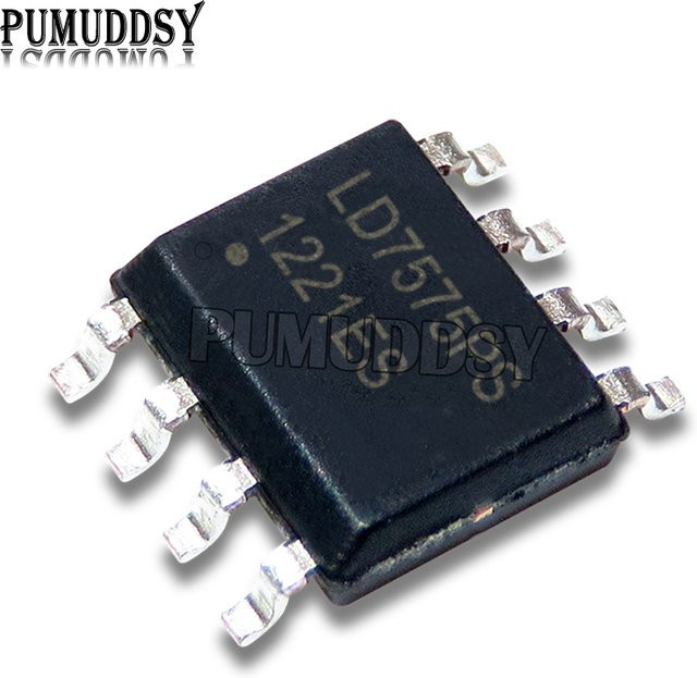 PUMUDDSY 5er Set SOP-8 integrierte Schaltkreise LD7575PS LD7576AGR LD7591TGS LD7750RGR in Schwarz - Bild 1