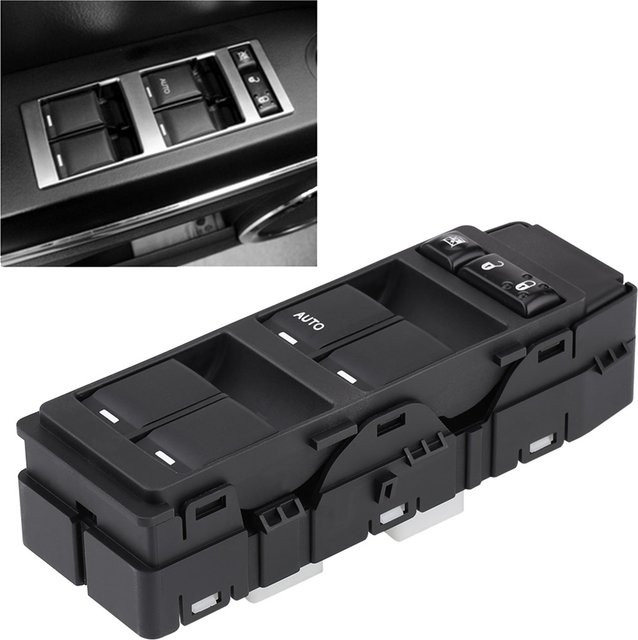 Power Master Fensterschalter in Schwarz für Dodge Chrysler Jeep Avenger Kaliber Patriot 04602780aa Zubehör - Bild 1