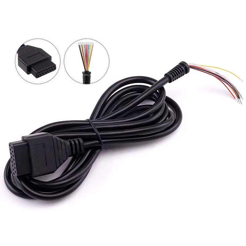 SNK NEO Geo CD Gamepad-Verlängerungskabel 15-Pin in Schwarz für Retro-Spielkonsolen - Bild 5