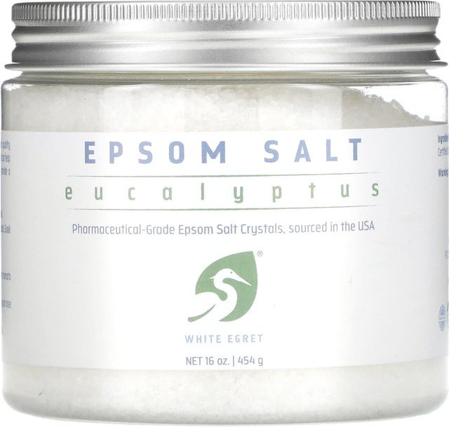 White Egret Personal Care Bittersalz, Eukalyptus, 454 g, Unisex - Bild 1
