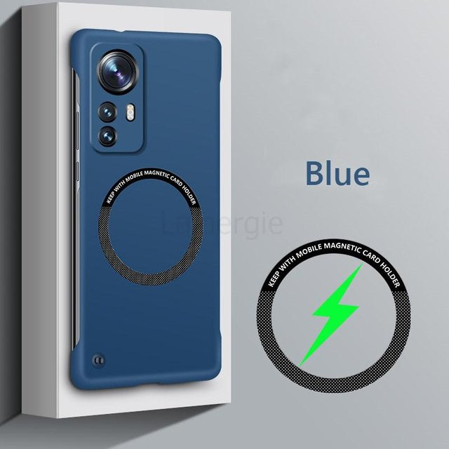 Rahmenlose magnetische schlanke Hülle für Xiaomi 12, 12 Pro, 12X und 12S Pro 5G mit harter Rückseite und Unterstützung für kabelloses Laden - Bild 1