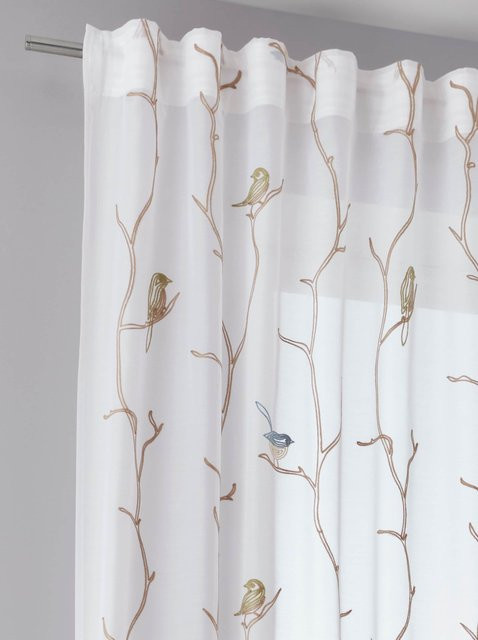 Dekostore Stoffpaneel in Nature, semi-transparent, Polyester - Bild 1