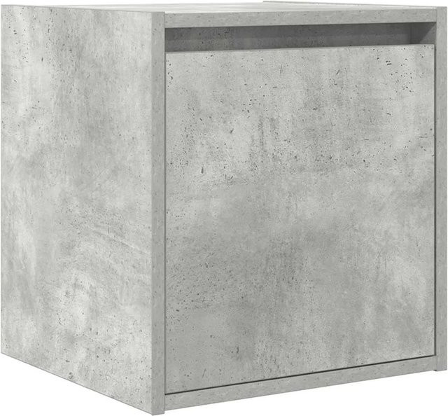 vidaXL Wand-Nachttisch in Betongrau für dein Schlafzimmer, B/T/H: 38 x 34 x 40 cm - Bild 1