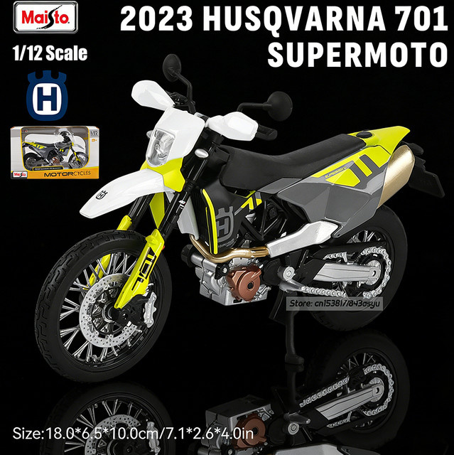 Maisto 2023 Husqvarna 701 Special Classic, Motorradmodell, 1:12, Metall - Bild 1