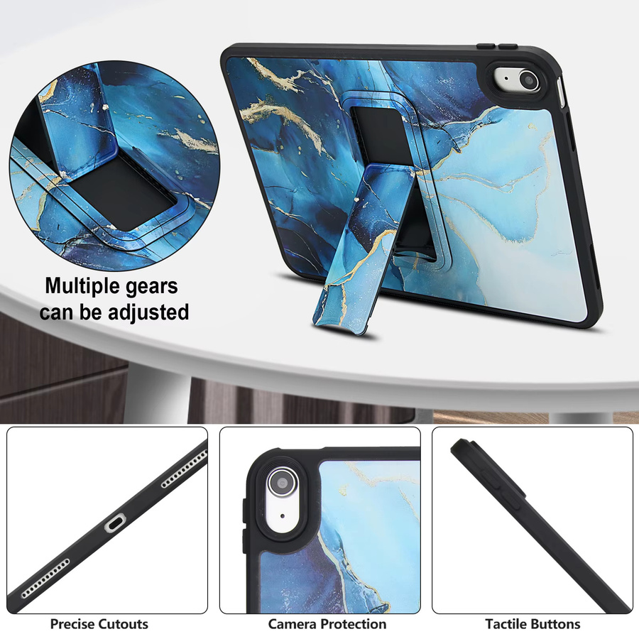 Schutzhülle für Apple iPad in Blau mit Hard PC und TPU Stand Cover Case - Bild 5