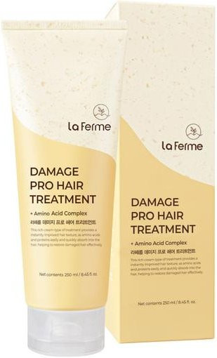 La Ferme Damage Pro Haarmaske mit Kollagen, 250 ml, für strapaziertes Haar - Bild 1