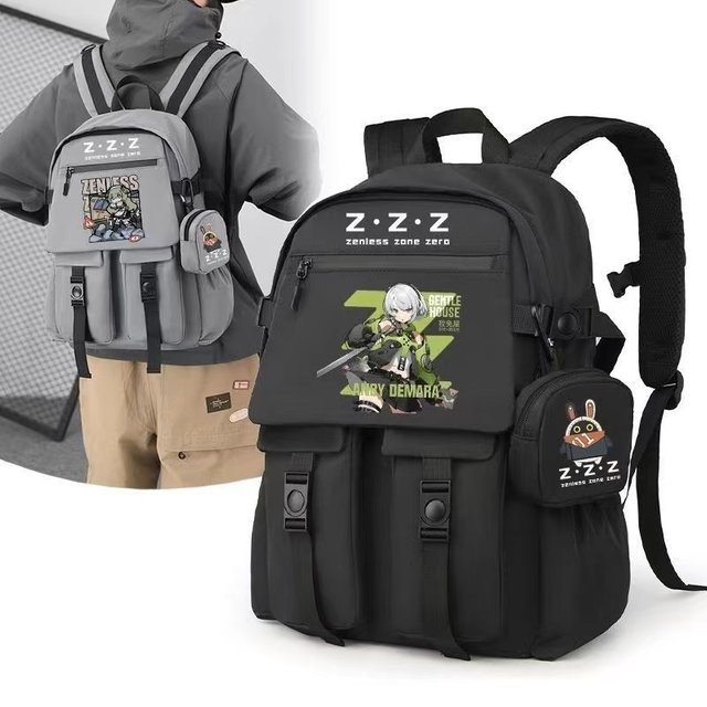 Bandai Zenless Zone Zero Bangboo Rucksack, Anime Ellen Joe Nicole Druckmuster - Bild 1