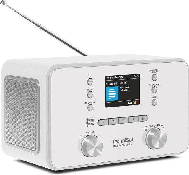 TechniSat DIGITRADIO 550 IR Internetradio mit DAB+, UKW und Bluetooth in Weiß - Bild 1